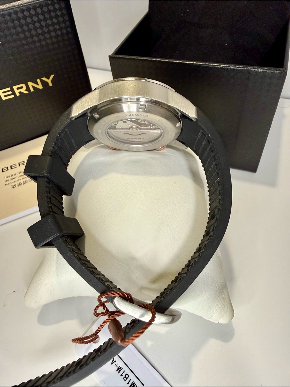 Berny Compressor Date Double Crown Dive Mens Watch - Picture 5 of 7